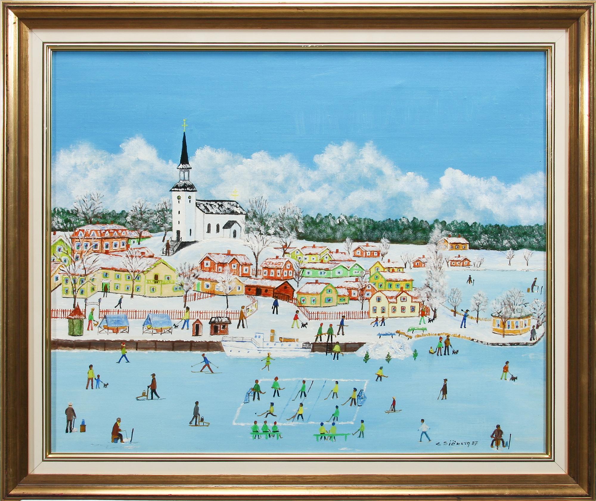 CURT SJÖBERG, olja på duk, sign o dat 87.