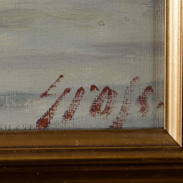 EINAR GROSS, olja på duk, signerad.