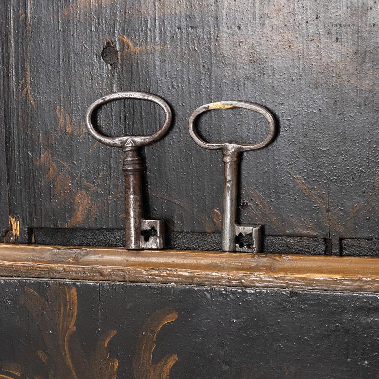 A writing cabinet, Norway, 18th/19th Century.