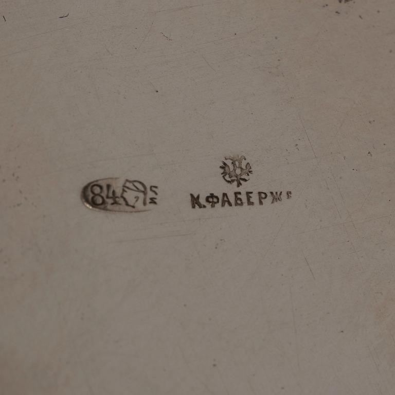 Fabergé, dopbestick, 5 delar, silver, Moskva 1899-1908.