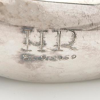 Tapio Wirkkala, a 'Lieve' silver bowl, Kultakeskus, Hämeenlinna 1955.