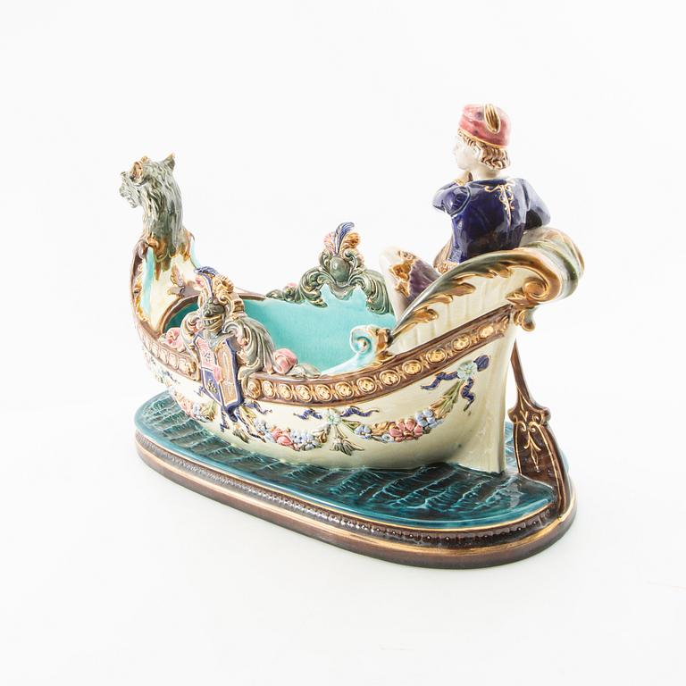 Jardinière Neo-Renaissance Rörstrand ca 1890 majolica.