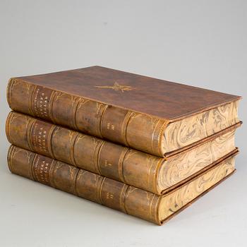 a set of three "Svenska fåglar" books by VON WRIGHT M, W & F, stockholm 1927-1929.