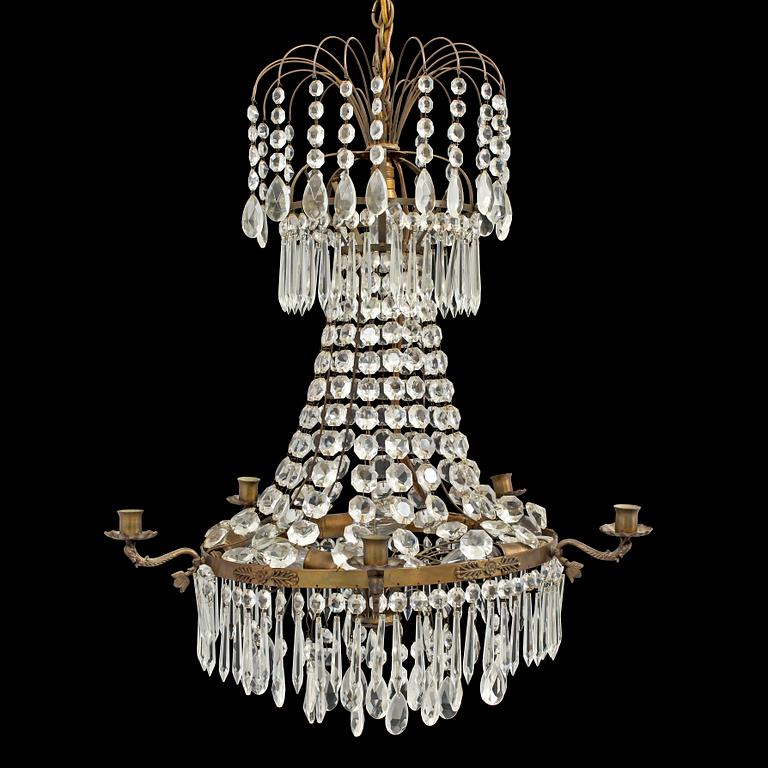 LJUSKRONA, gustaviansk stil, 1900-tal. H 68.