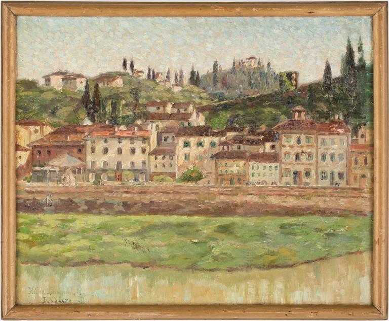 HILDA LINDGREN, olja på duk, sign o dat 1914.