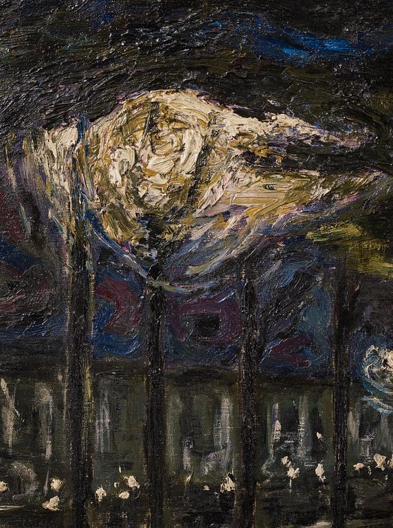 Evert Lundquist, "Vid Hasselbacken - Nattstyke från Djurgården".