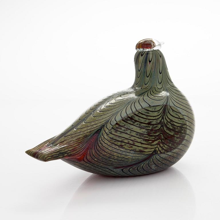 Oiva Toikka, a glass bird, 'Pheasant', signed O. Toikka Nuutajärvi.