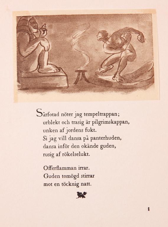 DIKTBOK, "Dikter", Harriet Löwenhjelm. 1919.