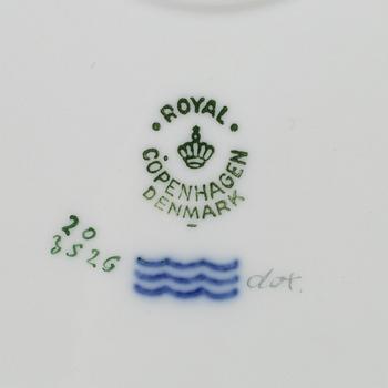 Three Royal Copenhagen, 'Flora Danica' dishes, Denmark, 20th Century.