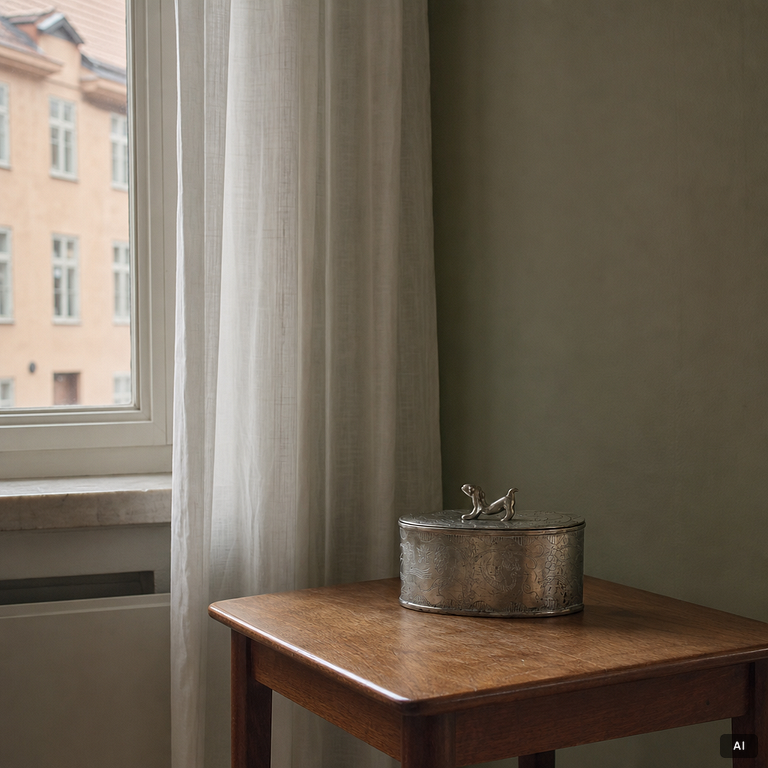 Nils Fougstedt, a Swedish Grace lidded box, Stockholm, 1923.