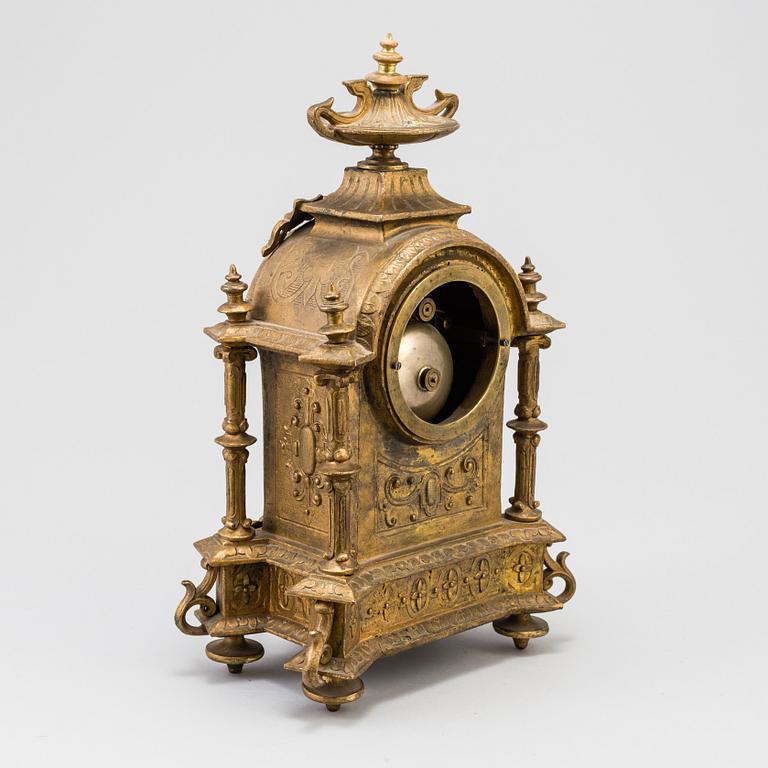 A table clock, late 19th century.