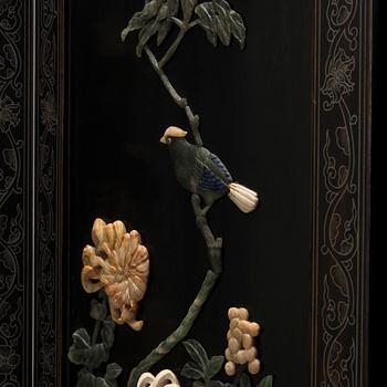 Vikskärm, 6 delar, Kina 1900-talets första hälft.