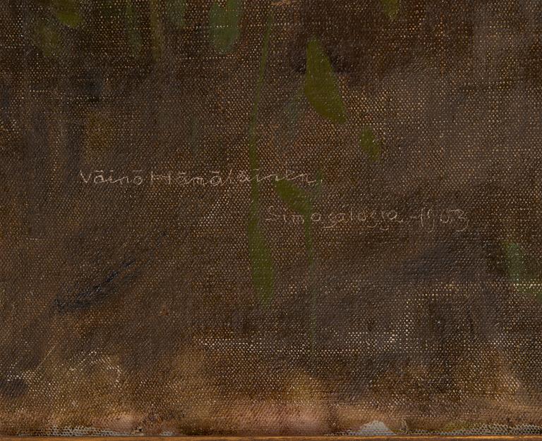 Väinö Hämäläinen, Järvimaisema iltahämärässä.
