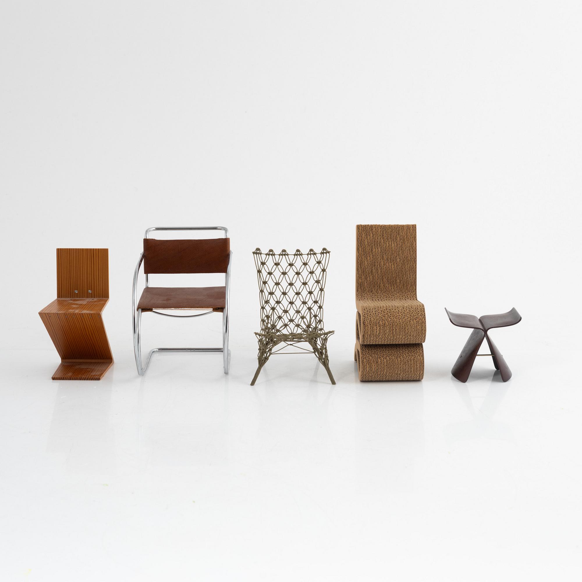 Miniatyrer, 5 st, Vitra Design Museum.