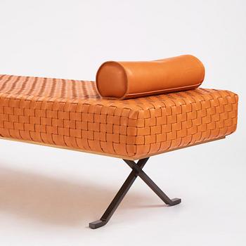 Enzo Mari, a "Sigmund" daybed, Arte & Cuoio, Italy.