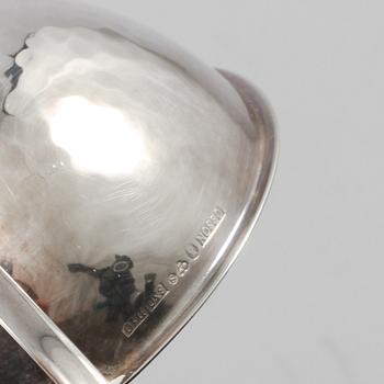 PUNSCHMUGGAR, 12+1 st, silver, mestadels Ceson, Göteborg, 1900-talets fjärde kvartal, vikt 401 gram.