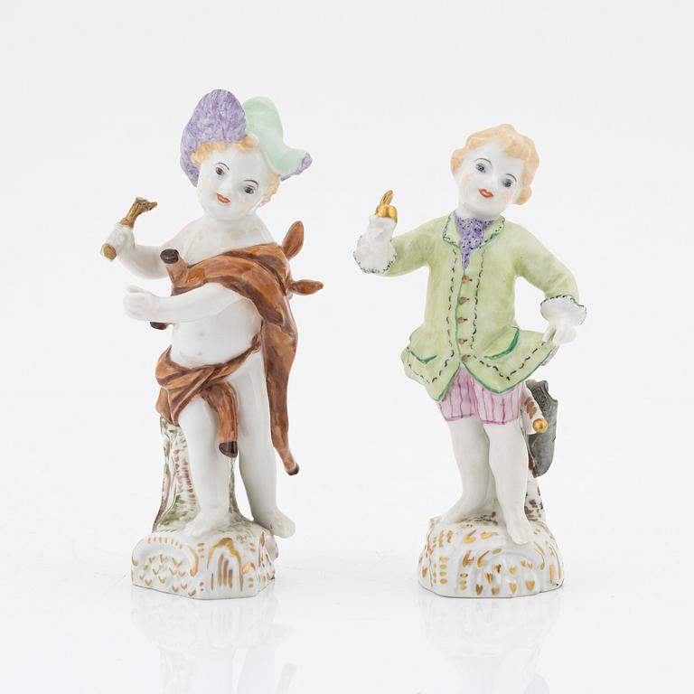 Two porcelain figurines, KPM Berlin, late 19th Century / early 20th Century.