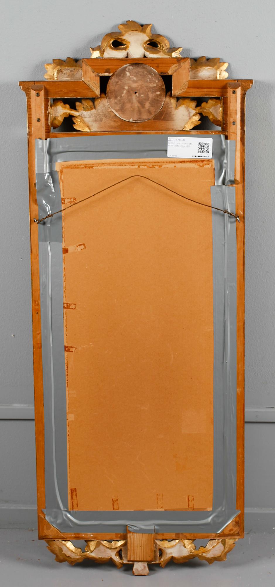 SPEGEL, gustaviansk stil, 1900-talets andra hälft.