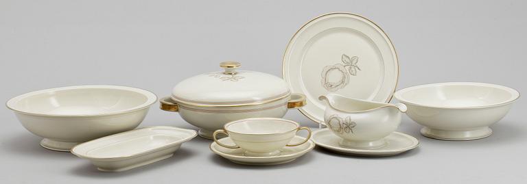 MATSERVIS, 81 delar, porslin, "Winifred", Rosenthal, Tyskland 1930-40-tal.