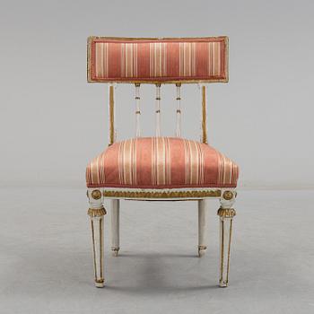 A circa 1800 late Gustavian chair.