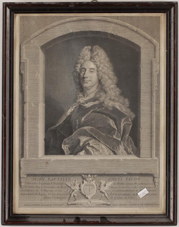 GRAVYRER, 4 st, bland annat George Vertue, 1700-tal.
