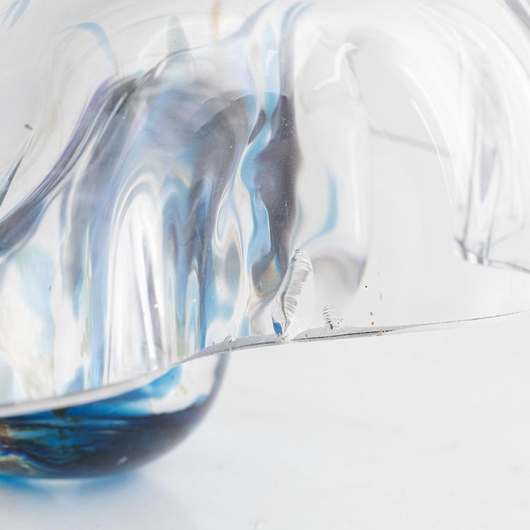 Helena Tynell, a 'Moonwalk' glass sculpture, Riihimäen Lasi Oy, Finland.