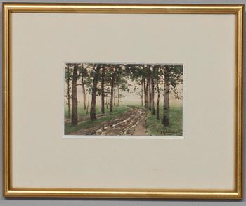 KONSTANTIN JAKOLEVICH KRYSHITSKI, olja på papper, signerad och daterad 1906.