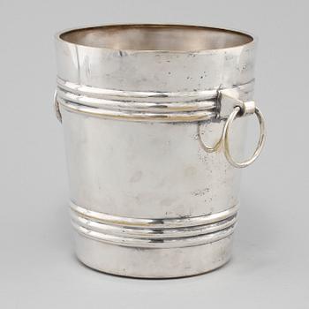 CHAMPAGNEKYLARE, nysilver, Würtembergische Metallwarenfabrik (WMF), Tyskland, 1900-talets första hälft.