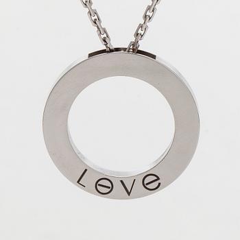 Cartier, kaulakoru, "Love", 18K valkokultaa, briljanttihiottuja timantteja.