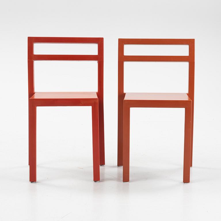Boris Berlin/Poul Christiansen, a set of six 'Non' chairs from Komplot Design, Källemo.