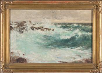 AXEL LINDMAN, oil on canvas laid down on panel signed and indistinctly dated 1905.