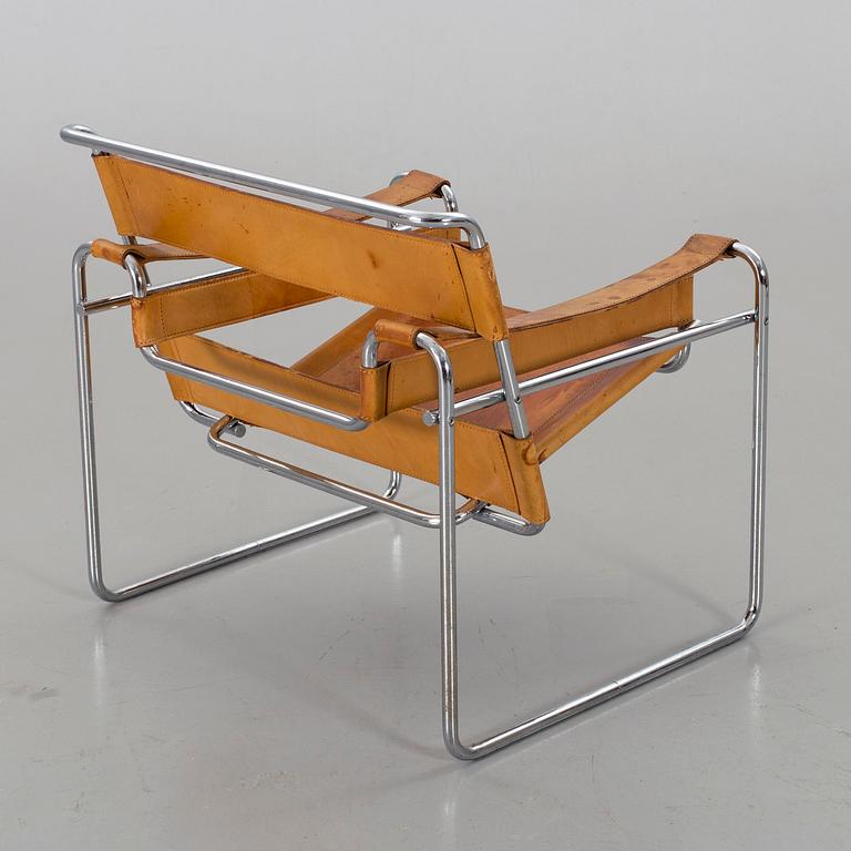 A MARCEL BREUER "WASSILY" ARMCHAIR.