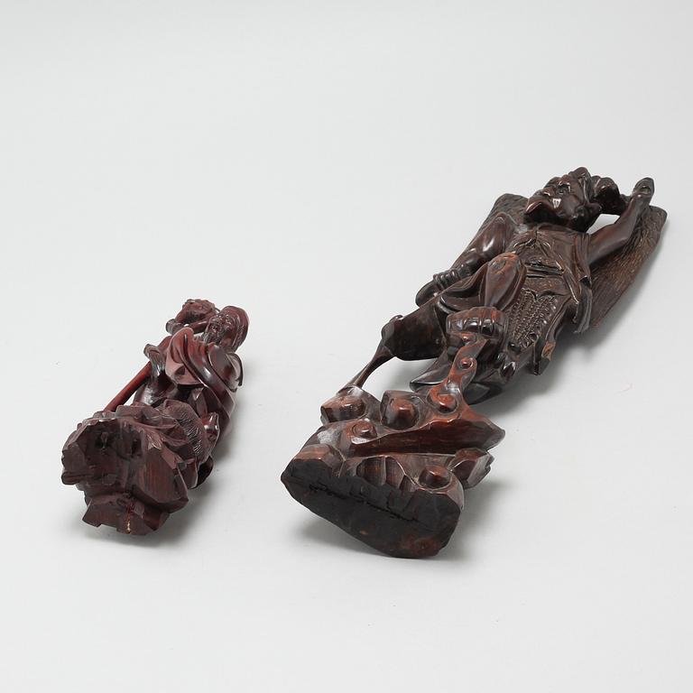 Two East Asian sculptures from the 20th century.