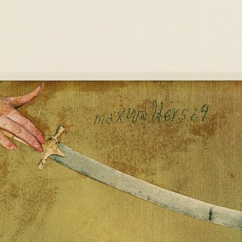 MAX WALTER SVANBERG, collage, signed and dated -69.