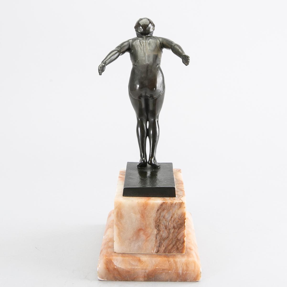 CARIN NILSON, attributed to, sculpture, bronze.
