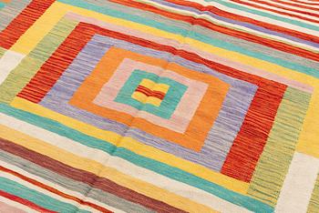 Rug, kilim, modern, approx. 203 x 196 cm.