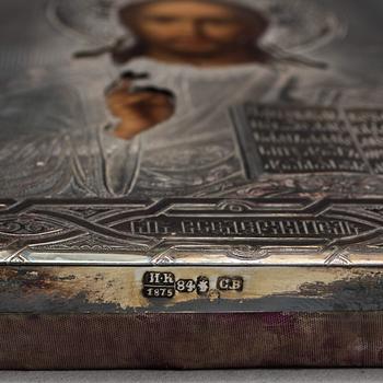 IKON, silver, Fedor Andrejew Werchowzew, Moskva, 1875.