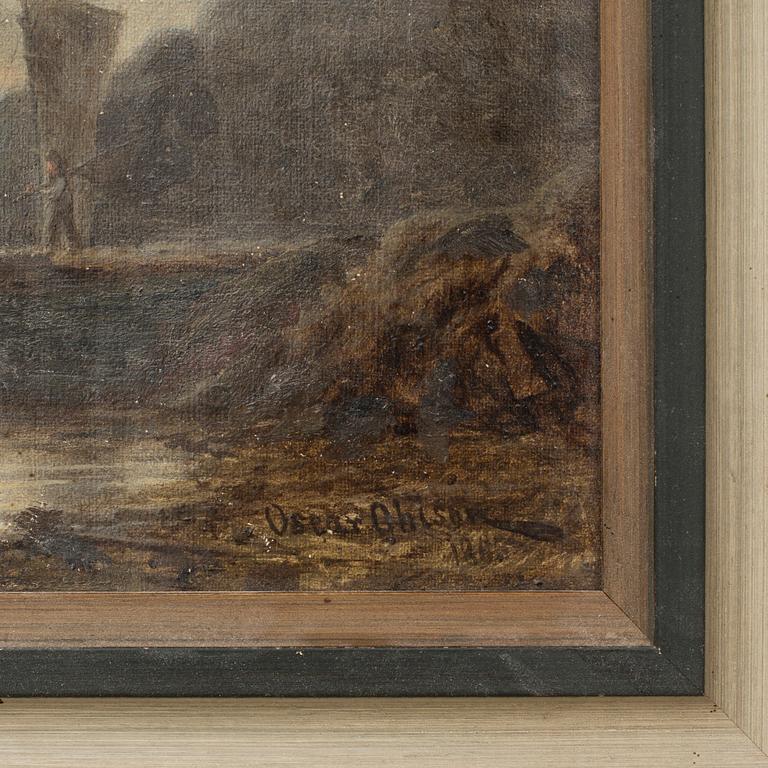 OSCAR OHLSON, oil on canvas, signed.