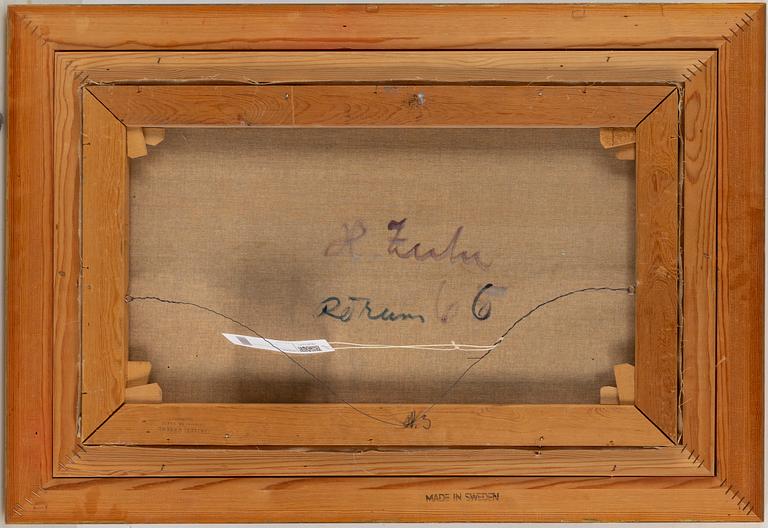 HUGO ZUHR, oil on canvas, signed.