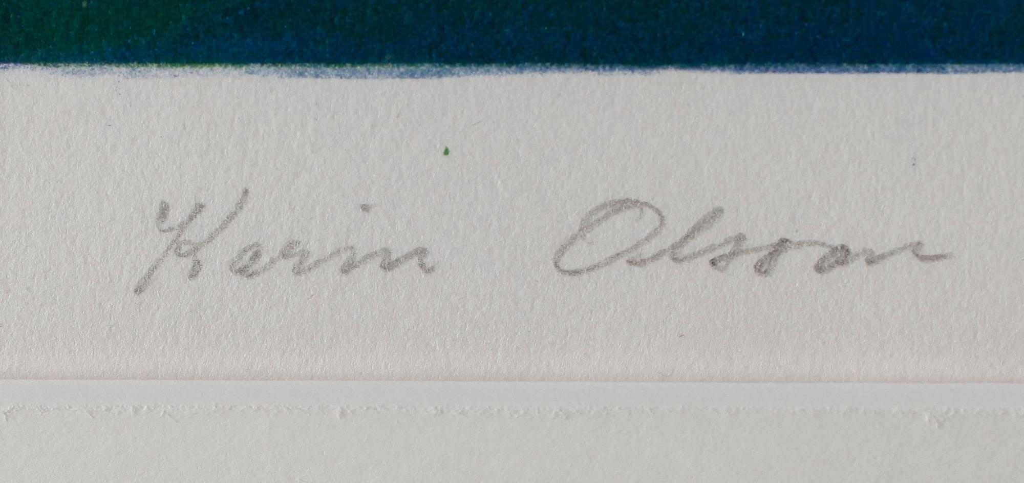 KARIN OLSSON, färglitografi, signerad, numrerad 204/250.