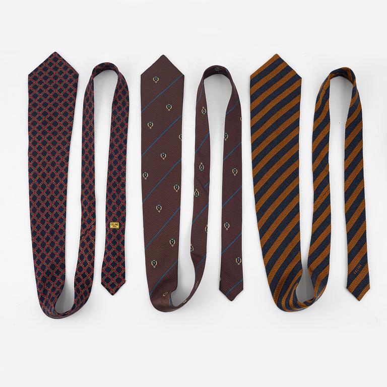 Céline, silk ties, 5 pcs.