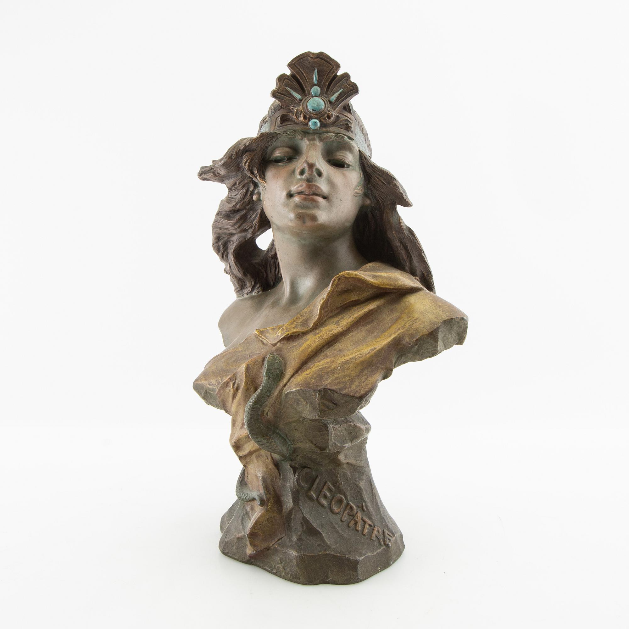 Okänd konstnär 1800/1900-tal, skulptur "Cleopâtre".