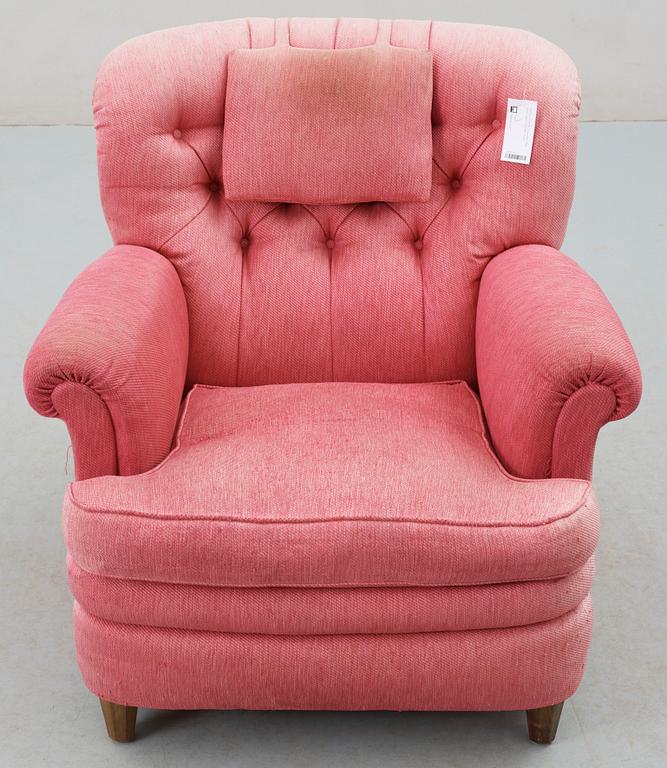 FÅTÖLJ, modell 568, Josef Frank, Firma Svenskt Tenn, 1960-tal.