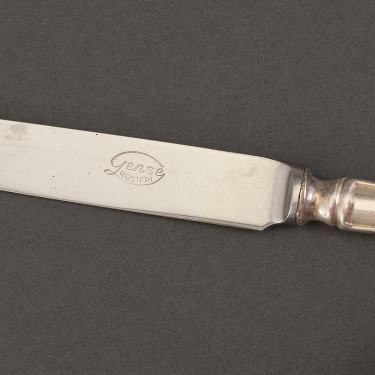 BESTICK, 94 delar, silver, Svensk spets, bland annat GAB, 1910-tal.