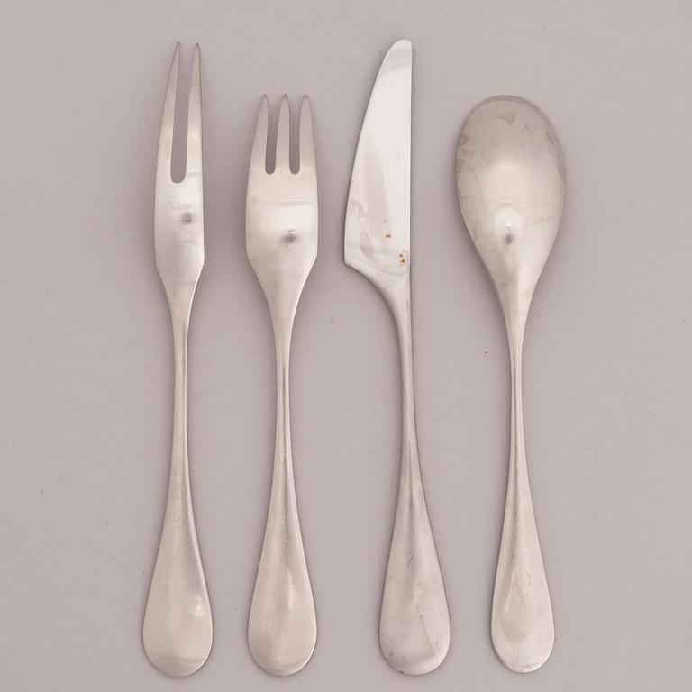 A 28-piece set of 'Mango' steel cutlery by Nanny Still, Hackman Finland 18/8.