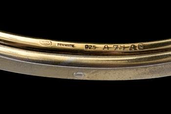 ARMLÄNK, Sterling silver, Georg Jensen, Köpenhamn. Vikt ca 37g.