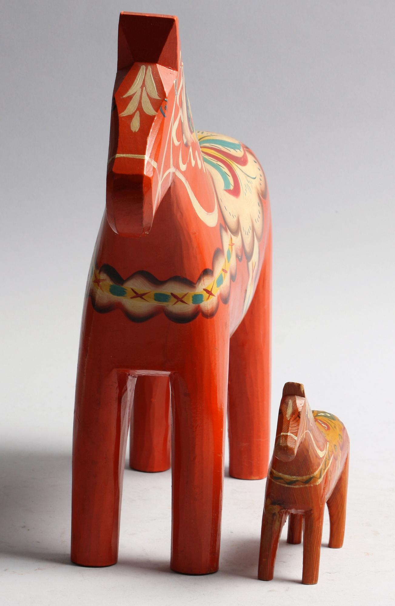 DALAHÄSTAR, 2 st, 1900-tal.