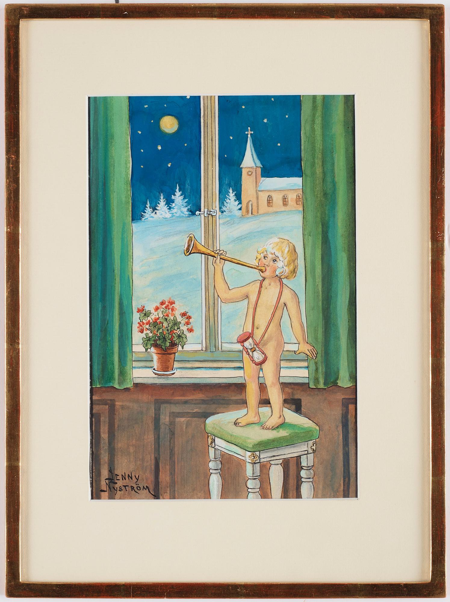 Jenny Nyström, The fanfare.