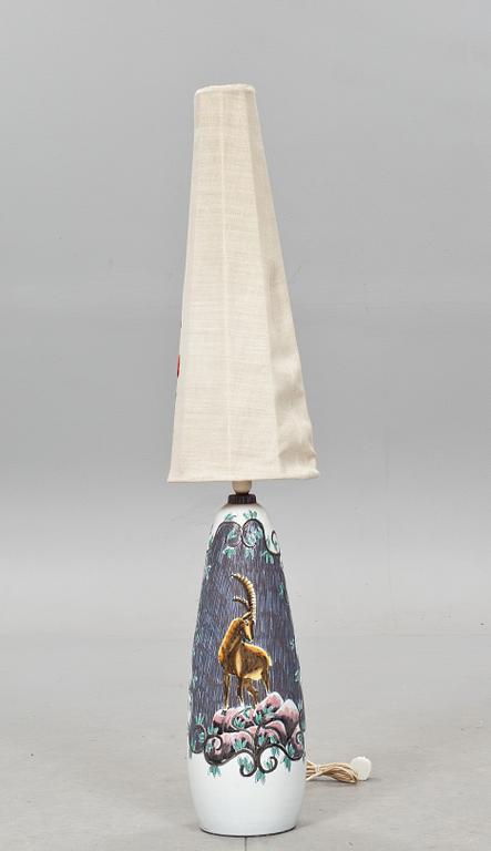 GOLVLAMPA, Tilgman, lergods, 1950-tal.