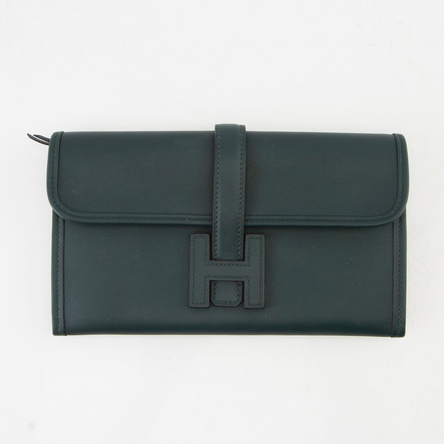 Hermés, wallet, "Portfeuille Jig duo Veau Swift" 2021.